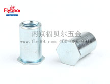 碳鋼藍白鋅盲孔壓鉚螺柱FBR-BSO型