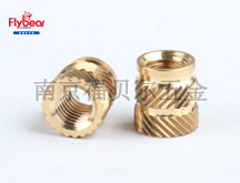 黃銅 C3604熱熔螺母 嵌件圓螺母 滾花螺母 塑料用銅螺母